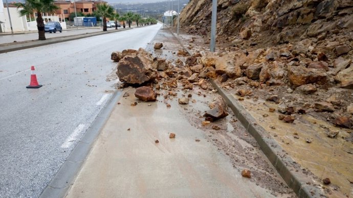 Casares temporal 2016 piedras precipitaciones lluvias tromba costa málaga