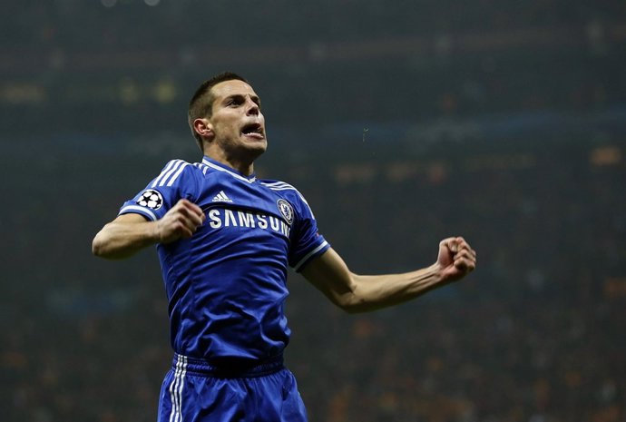 Azpilicueta celebra un gol con el Chelsea