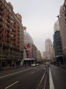 Gran Vía Cortada al tráfico