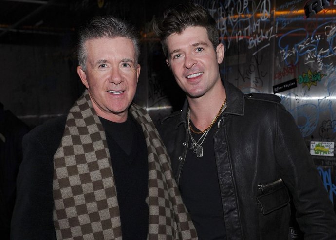 Alan Thicke y Robin Thicke/ Getty