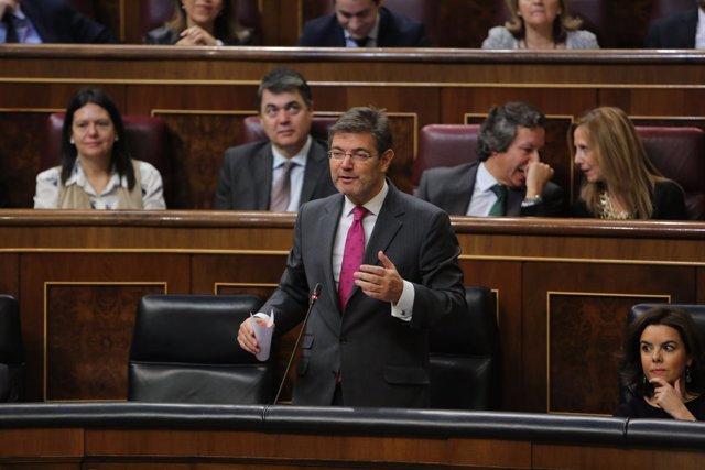 Rafael Catalá en la sesión de control al Gobierno en el Congreso