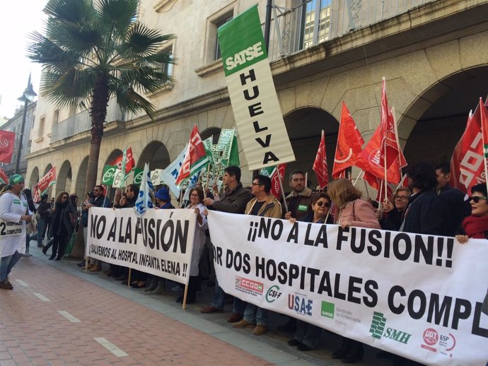 Concentración contra la fusión hospitalaria