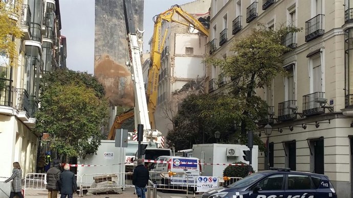 Demolido edficio en calle Lagasca
