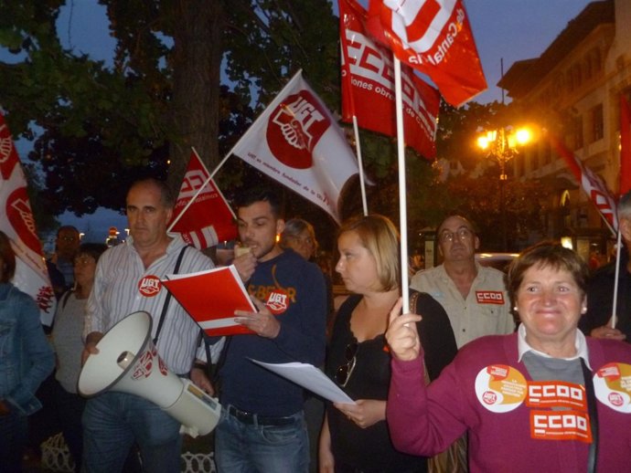 Concentración UGT y CCOO