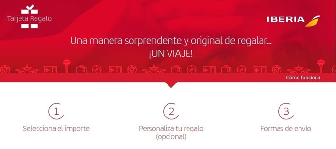 Iberia tarjetas regalo navidades 2016