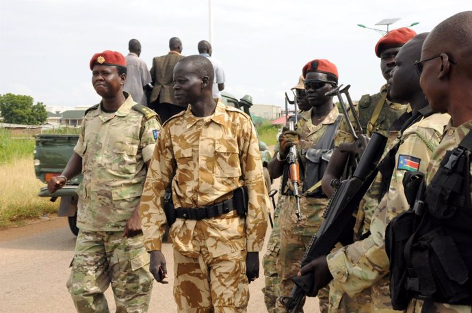 Soldados de Sudán del Sur
