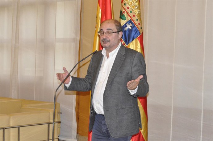 Javier Lambán, presidente del Gobierno de Aragón.
