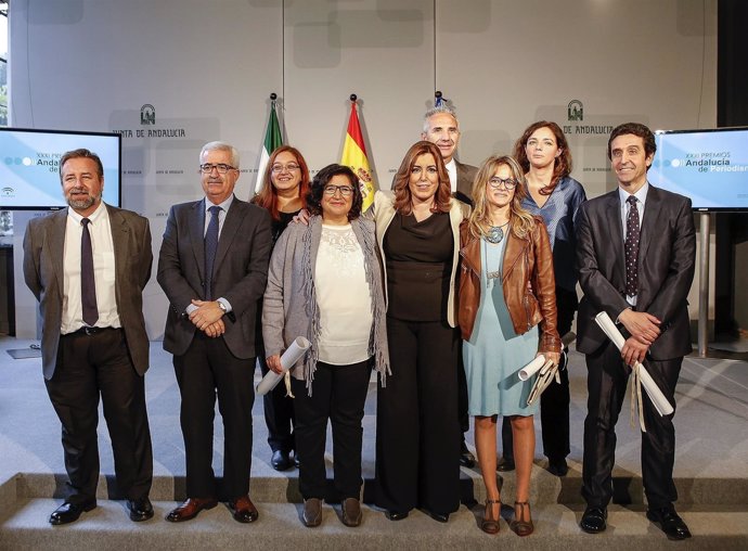 Entrega de los Premios Andalucía de Periodismo