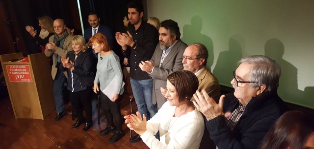 Presentación de plataforma crítca con la Gestora del PSOE