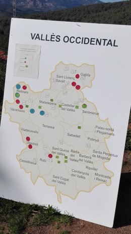 El mapa del Vallès Occidental en el que se actuará en prevención de incendios