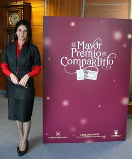 La presidenta de Loterías y Apuestas del Estadon, Imaculada García Martínez.