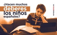 ¿Hacen muchos deberes los niños españoles?