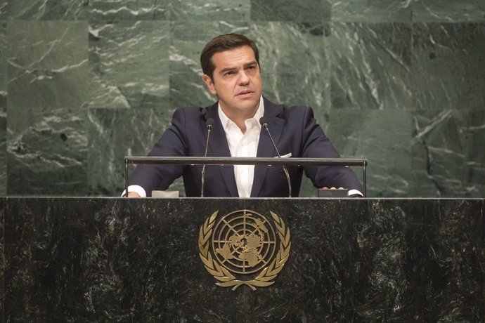 Alexis Tsipras en la Asamblea General de la ONU