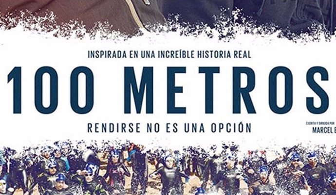 Cartel '100 metros'