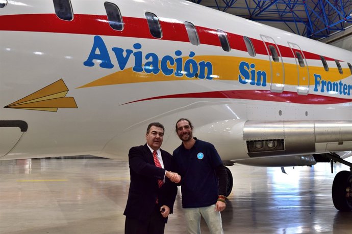 Avión dedicado a Aviación sin Fronteras