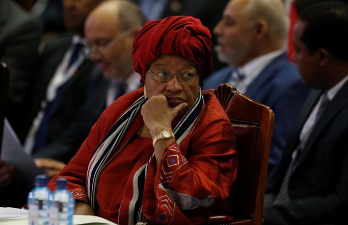 La presidenta de Liberia, Ellen Johnson Sirleaf