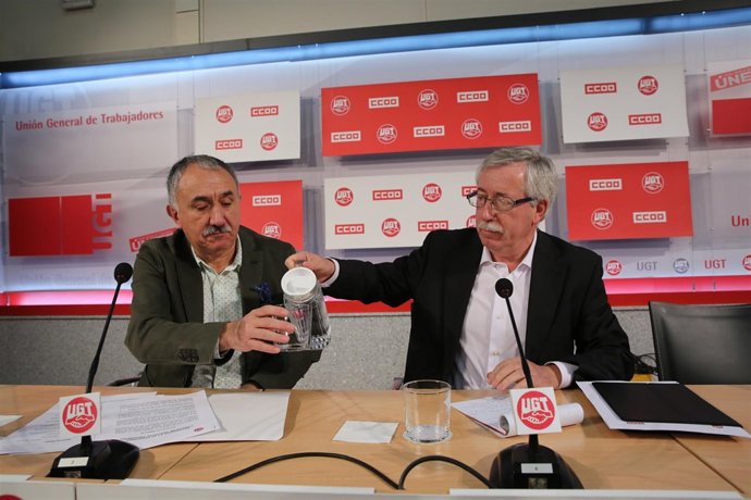 Ignacio Fernández Toxo y Pepe Álvarez