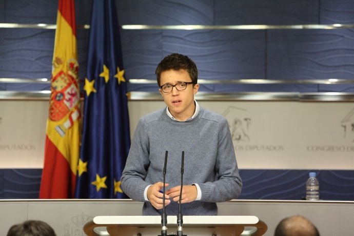 Rueda de prensa de Errejón en el Congreso