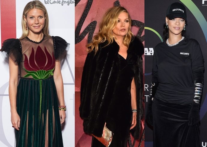 Gwyneth Paltrow, Kate Moss y Rihanna/ Getty y Cordon Press