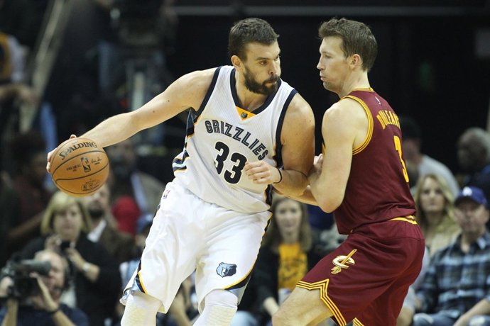 Marc Gasol en el Memphis Grizzlies - Cleveland Cavaliers