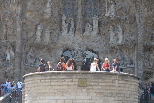Turistas en la Sagrada Família