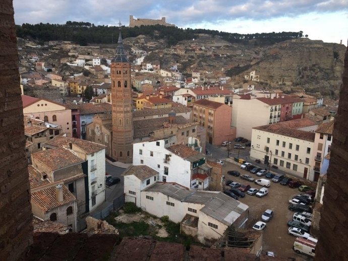 Vista de Calatayud desde la torre de Santa María 