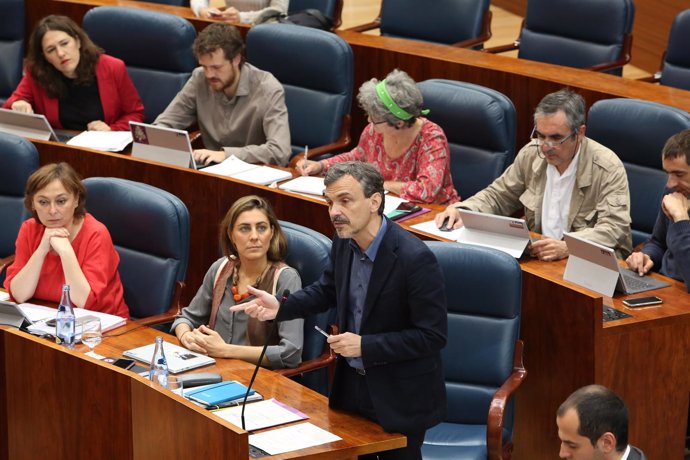 El portavoz de Podemos en la Asamblea de Madrid, José Manuel López