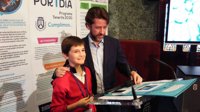 El niño Nicolás Naranjo, del Hispano Inglés, elegido 'Presidente por un día' del Cabildo de Tenerife