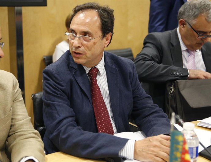 El conseller de Hacienda, Vicent Soler, en el CPFF.