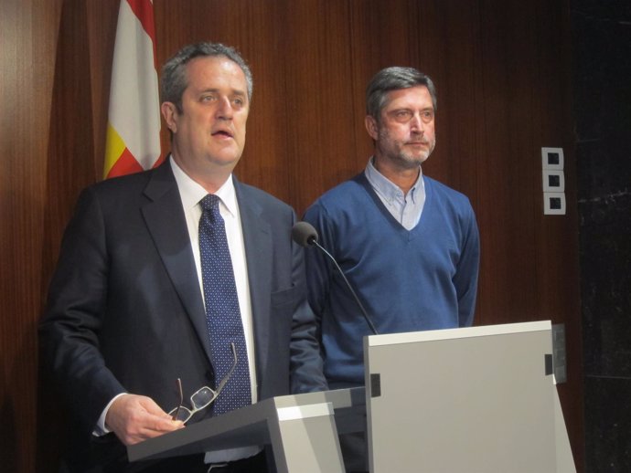 Los concejales de CiU en Barcelona Joaquim Forn y Jordi Martí