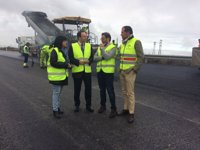 Las obras de mejora en la A-316 están a pleno rendimiento y acabarán antes de fin de año