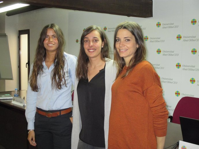 Las emprendedoras Miriam Lao; Miriam Escrivà, y Natalia Garcia