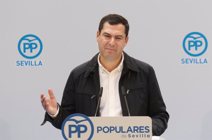 El presidente del PP-A, Juanma Moreno