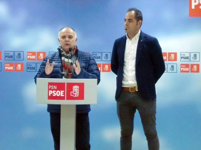 Tomás Aguado y Ramón Alzórriz en la rueda de prensa