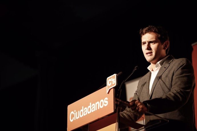 Rivera en un acto en Valencia
