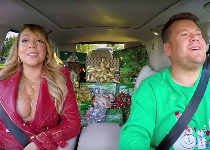 Mariah Carey y James Corden/ Carpool Karaoke