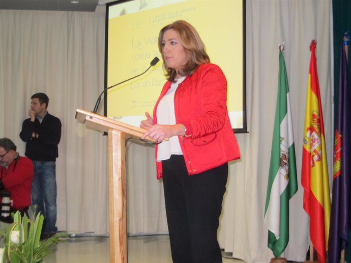 Susana Díaz, en un acto en Baeza (Jaén)