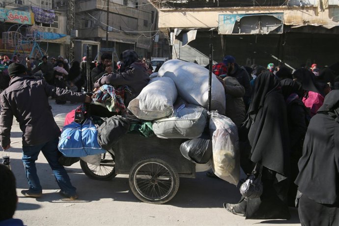 Evacuación en Alepo