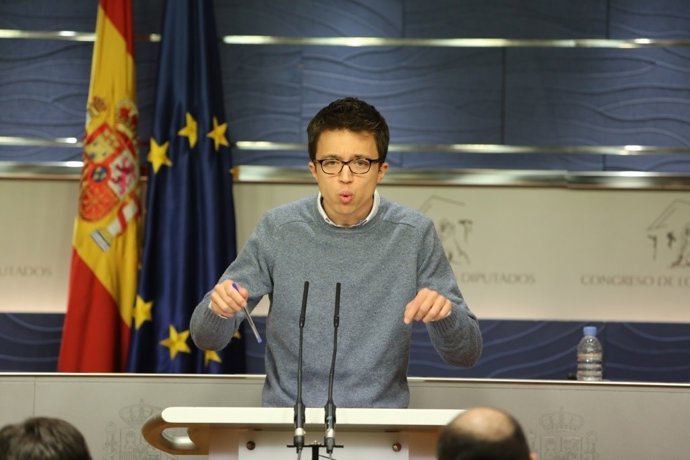 Rueda de prensa de Errejón en el Congreso
