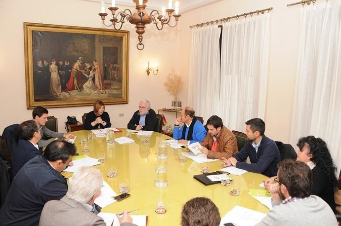 Consejo de Mancomunidades reunido en Cáceres
