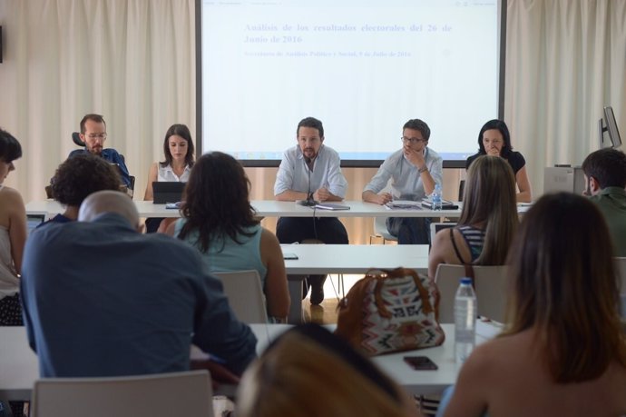 Consejo Ciudadano de Podemos, presisido por Pablo Iglesias