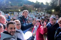 Unas 2.000 personas reclaman en Jaén a Susana Díaz que intervenga ante el "caos sanitario"