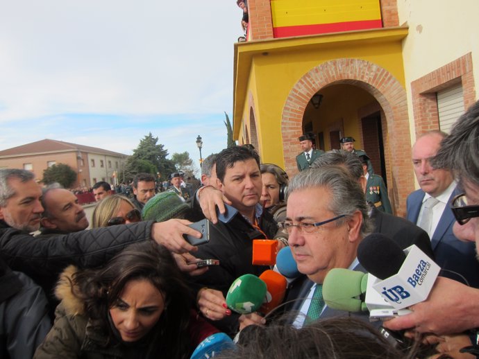 El ministro de Interior, Juan Ignacio Zoido, en Baeza (Jaén)