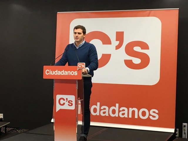 Albert Rivera (C's) durante su intervención en el consejo general del partido