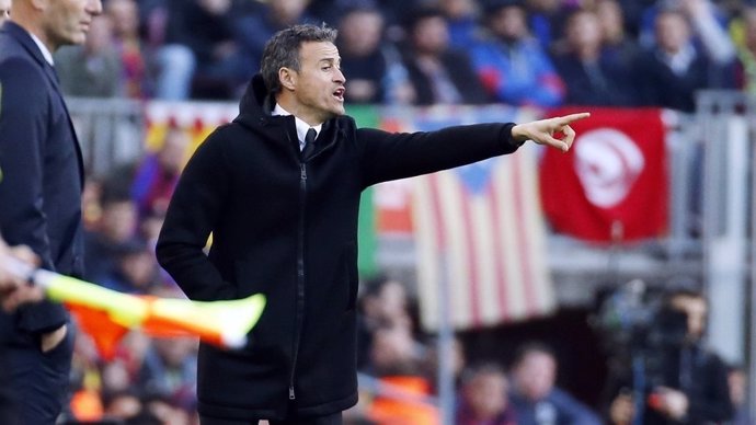 El entrenador del FC Barcelona, Luis Enrique Martínez