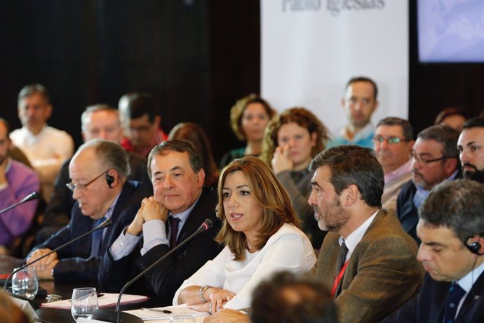 Susana Díaz en la reunión de Comité del Mediterráneo de Internacional Socialista