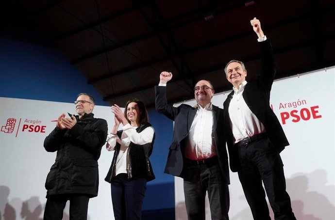 Acto del PSOE en Ejea de los Caballeros.