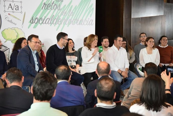 Acto de JSA en Málaga con Susana Díaz