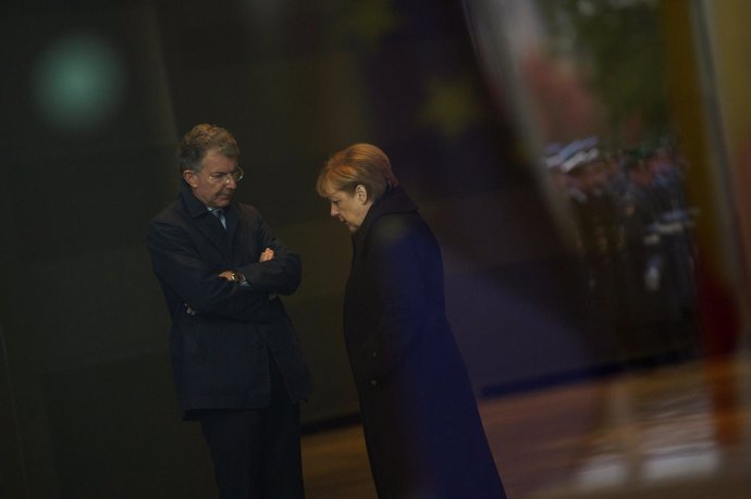Angela Merkel y Christoph Heusgen