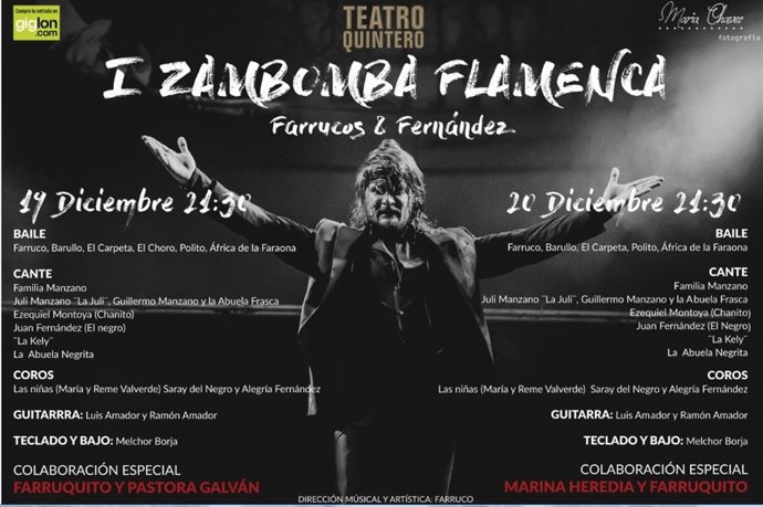 Primera Zambomba Flamenca De Los Farrucos Y Fernández En El Teatro Quintero